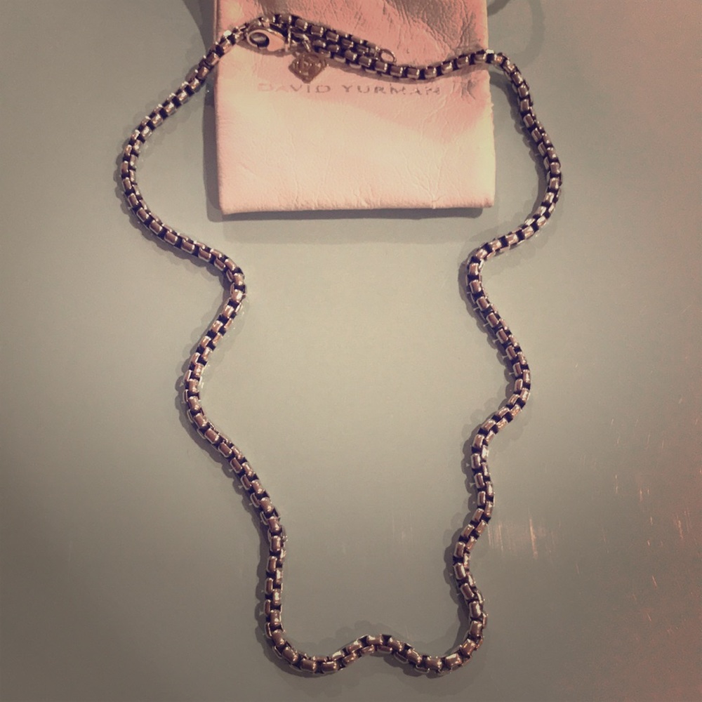 1 day sale! David Yurman Silver Box Chain Necklace